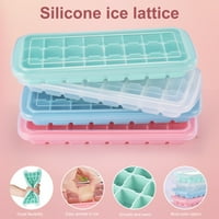 Ladica za kockice leda velikog kapaciteta s poklopcem silikonske rešetke lako uklonjive ladice za kockice leda