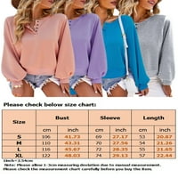 Bomotoo Žene Leisure Pulover Gumb Down Casual Twimheirt zima labava fit SOLID BOLOS