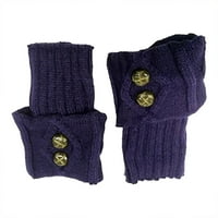 Čarapa za žene ， Očišćenja ženskih gumba čarape pribor za čizme Kratke grijače za noge pleteni toppers