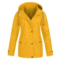 Zimska prodaja za čišćenje ženske jakna od solidne kišne jakne na otvorenom plus vodootporna kapuljača s vjetrom