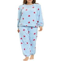 Jedinstvene ponude za žensku zimsku salonu odjeću za spavanje flanel pidžama set