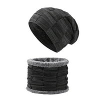 Šeširi za žene ženske i muške zimske pletene tople kape šal šešir dvostruke namjene Zaštita za uši šešir otporan