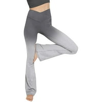 AayOmet joga hlače za žene bootcut joga hlače za žene s džepovima visoki struk za vježbanje hlače za kontrolu