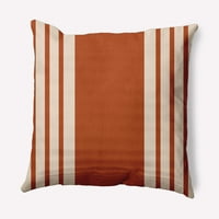 Jednostavno Daisy 26 26 Stripe Decorative Throw Pillow, Sienna