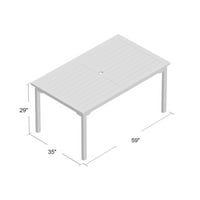 Callaway pravokutni 29 stol, čvrsto drvo, kapacitet težine tablice: lb