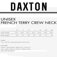 Daxton Pennsylvania Sweatshirt Fit Pulover Crewneck French Terry tkanina, senf Twimshirt Crvena slova, M