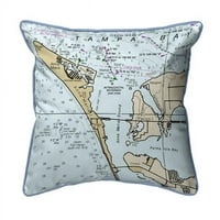 Nautička Karta Betsie Drake, Otok Anna Maria, Florida mali unutarnji i vanjski jastuk na vezanje - u trgovini