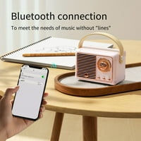 Bluetooth kompatibilan 5. Zvučnik bežična elektroplatna slatka ručka za dizanje 400mAh volumen gumb USB glazbeni