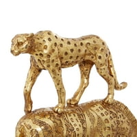 Zlatna polistoneova Safari skulptura životinja 1015