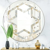 Dizajnersko zidno ogledalo 24 24 u modernom tradicionalnom stilu