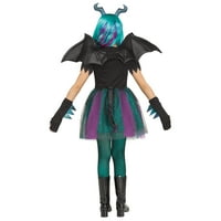 Zabavni svijet inc. zmaj kraljica halloween fantasy kostim žensko, dijete 4-10, multi-boja