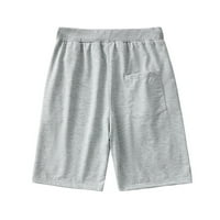 Muške pamučne lanene kratke hlače za jogging Ljetna rasprodaja udobne hlače s elastičnim pojasom i vezicama za