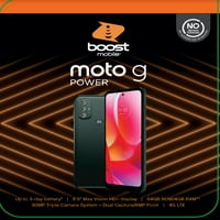 Povećajte mobilnu Motorola G Power, GB, Black - unaprijed plaćeni pametni telefon