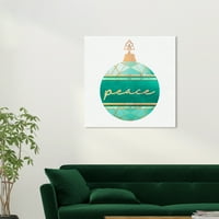 Wynwood Studio ispisuje Jade Geo ukras za odmor i sezonski praznici Zidna umjetnička platna Print zeleni Smaragd