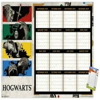 Kalendar plakata - Harry Potter - Kuće Crests Premium Plakat i Paket Mount