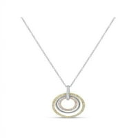 Ogrlica s trostrukim krugom od srebra od srebra u obliku srebra