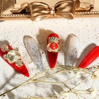 Kreativni ukras manikure od 5 g luksuz je lako nanositi kubični cirkonijski nakit za nogu za novu godinu