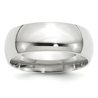 14K bijelog zlatnog prstena bend vjenčanja udobnost comfort fit