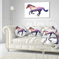 Dizajnerska ilustracija konja s dvostrukom ekspozicijom-jastuk za životinje-12.20