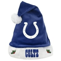 Jednobojni šešir Djeda Mraza Indianapolis Colts