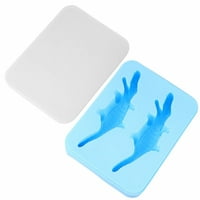 SDJMa 3D Silikonski kalup za led u obliku krokodila s poklopcem Kreativni identitet Bar Domaći pladanj za kocke