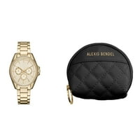 Alexis Bendel Ladies Analog Gold Tone Watch Poklon set