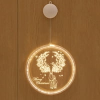 Božićni ukrasi božićna lampica String Lights LED Net Red Soba Izgled kreativno svjetlo prozora