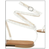 3 $ ženske sandale na klin na rasprodaji ljetne ženske modne casual retro ravne japanke sandale s kristalnim