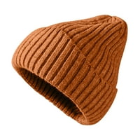 Ženska modna ležerna vunena kapa, obična topla vanjska pletena kapa