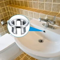 Kupaonica kuhinjski sliv sudoper preljev poklopac prsten kromirani rupa okrugla odvod