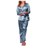 Ženska spavaćica, duga pidžama, spavaćica, ženski set donjeg rublja, ogrtač, novo odijelo za donje rublje, satenska