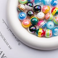 Bango okrugli akrilni razmaknice kuglice slatkiše u boji sitne labave kuglice Mješovite boje za izradu nakita