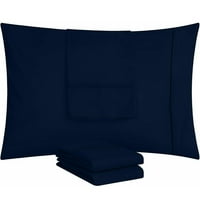Jastučnice za posteljinu-zatvorene omotnicom-mekana mat tkanina od mikrovlakana - otporne na skupljanje i blijeđenje