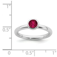 Prsten s rubinom od A-listera. Veličina: 7; za odrasle i tinejdžere; za žene i muškarce