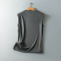 Patrika, grafička modna ženska bluza košulje bez rukava udoban Okrugli vrat Ženska slobodno vrijeme siva 8