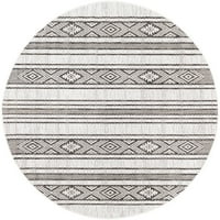 Umjetnički tkalci rollo 6 '9' crni orijentalni vanjski tepih