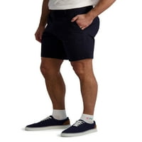 Muške kratke hlače od elastičnog kepera s ravnim prednjim dijelom u veličini 28-42