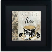 Zaštitni znak likovna umjetnost Umjetnost čaja i Canvas Art by Color Bakery Black Matte, crni okvir