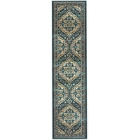 Osnovni tradicionalni perzijski tepih za ulaz s tirkiznim printom, 2 '98'