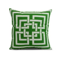 _ ,, Grčki novi ključ, jastuk s geometrijskim printom, zelena