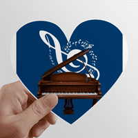 Glazba klasični instrument klavirske note srce vinilna naljepnica naljepnica za bocu bicikla