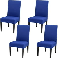 Navlake za stolice za blagovaonicu, set od 4, elastične uklonjive perive navlake za stolice, zaštitne navlake