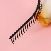 Ženska kosa sportska traka za glavu kosa obruč metalnih zuba češalj