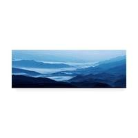 Zaštitni znak likovna umjetnost 'Misty Mountains xiii' platno umjetnost Jamesa McLoughlina