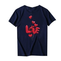 Pokloni za Valentinovo majica s kratkim rukavima Za Valentinovo majica s printom koja izražava ljubav klasična