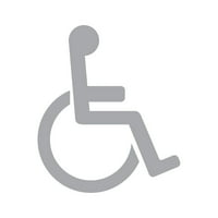 Naljepnica za osobe s invaliditetom izrezana pečatom-samoljepljivi vinil - otporan na vremenske uvjete-Proizvedeno