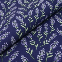 Tkanina za ispis pjevača, vrhunski pamuk, šivaće prešivanje ,, Lilac Sprig Purple Yard Cut