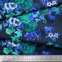 Soimoi satenska svilena tkanina lišće i cvjetna umjetnička tkanina za tisak po dvorištu široko