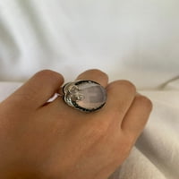 Karillon kristalni prsten za raspršivanje dragog kamenja 11k srebrni prsten za žene veličina prstena: 9