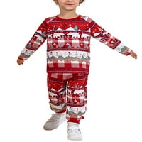 Božićna obitelj koja odgovara Jammies PJS setovima za odrasle Kids Holiday Xmas Bear Sleepwear Pidamas Set